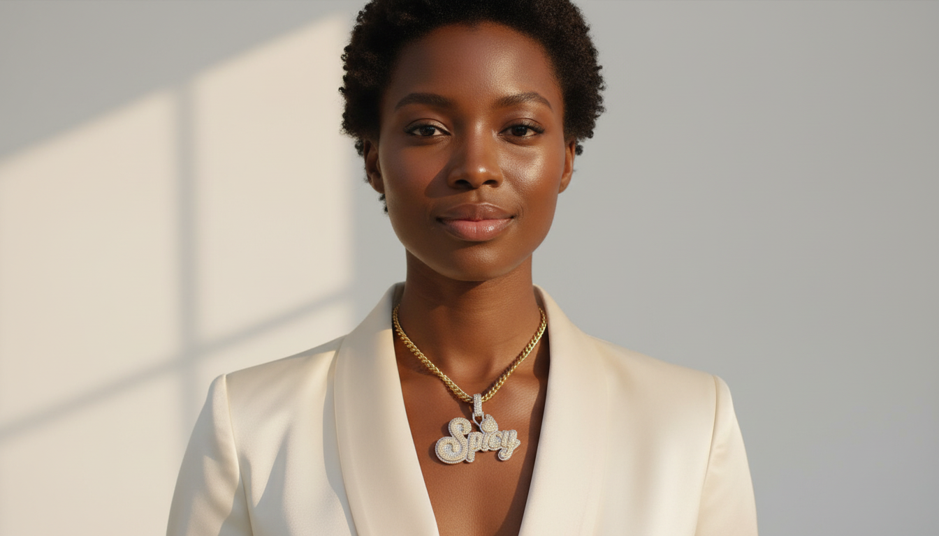 Spicy Style Nameplate on Model