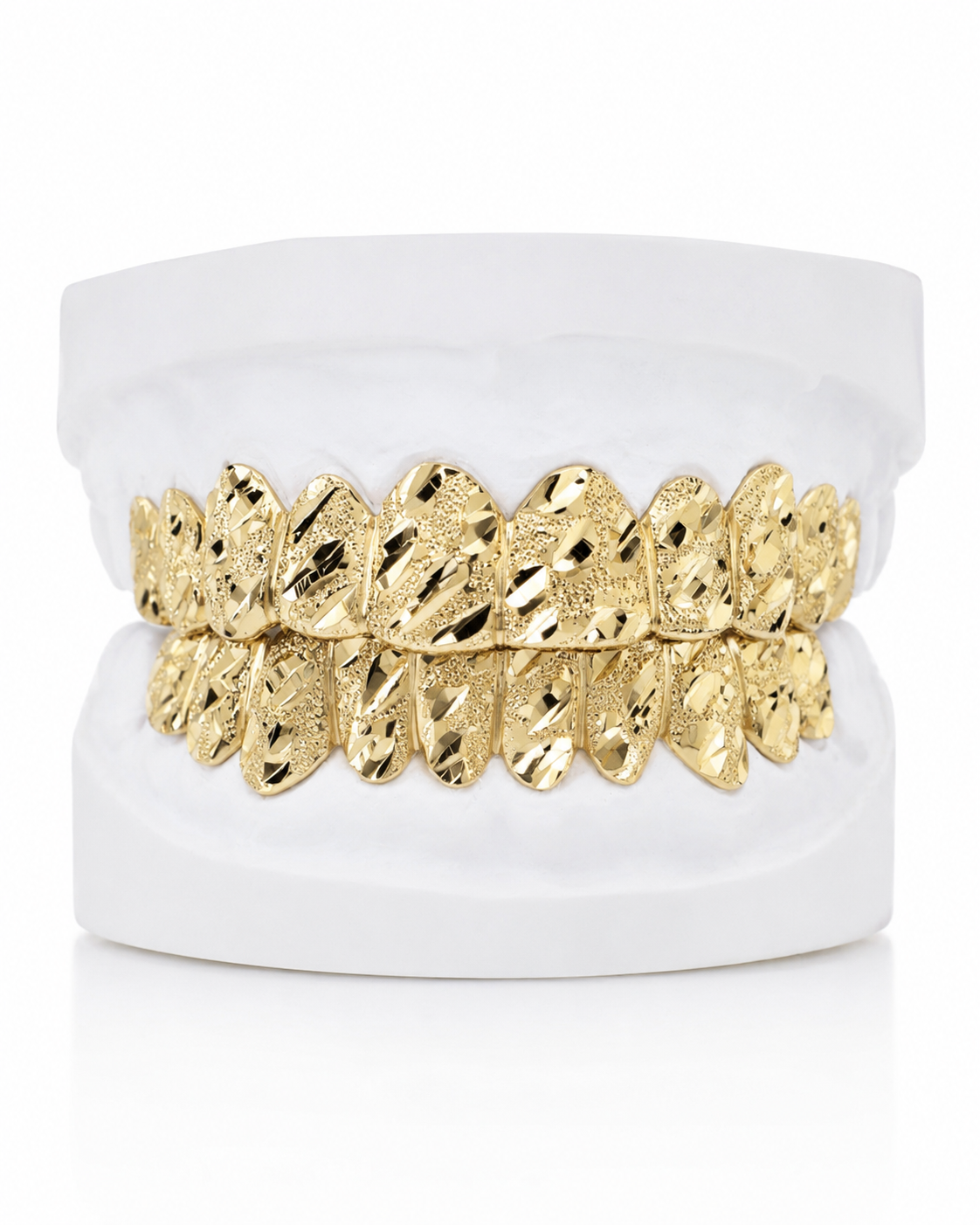 Diamond Cut Diamond Dust Grillz | Custom Gold Grillz | Philly Diamond Connection