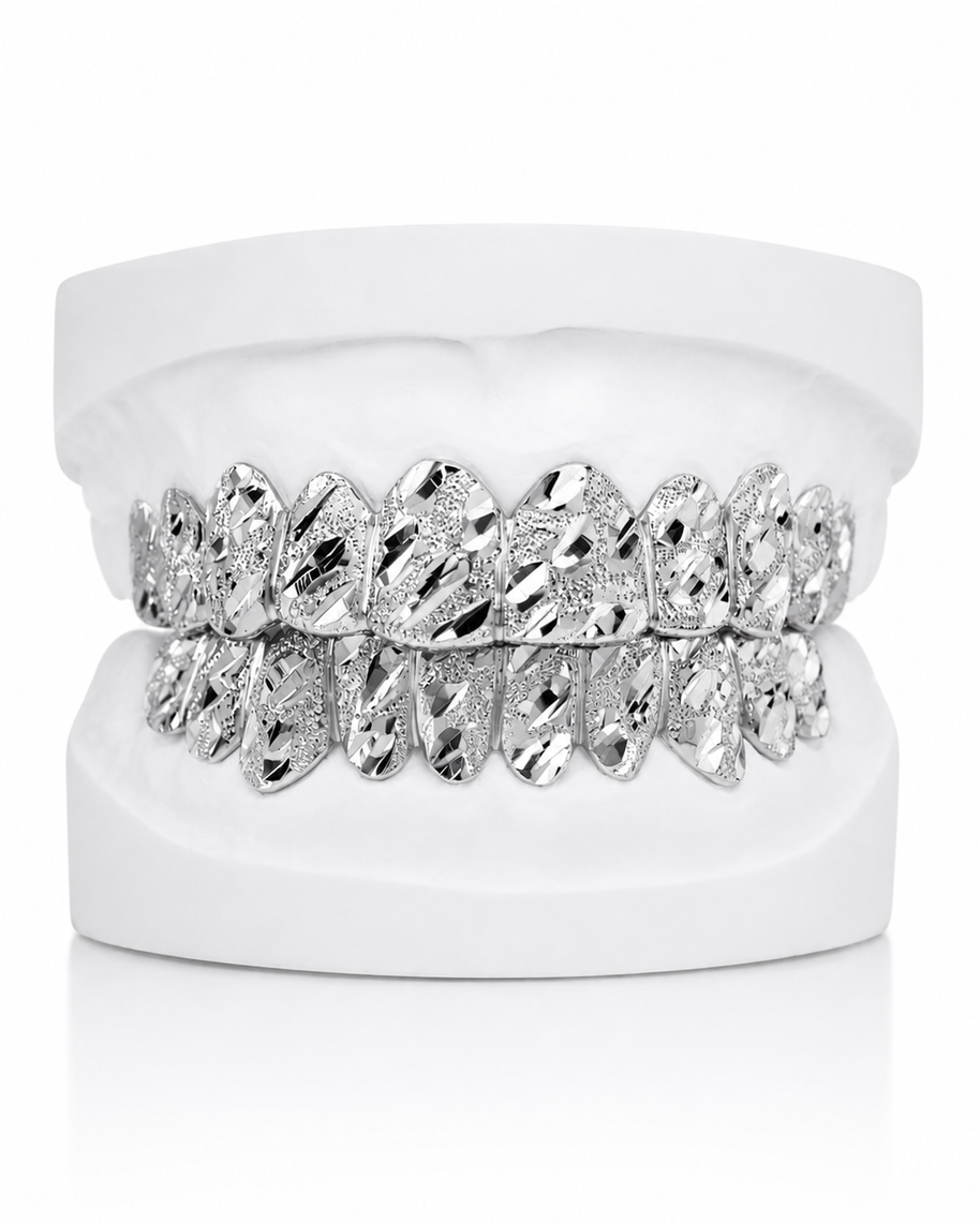 Diamond Cut Diamond Dust Grillz | Custom Gold Grillz | Philly Diamond Connection