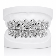 Diamond Cut Diamond Dust Grillz | Custom Gold Grillz | Philly Diamond Connection