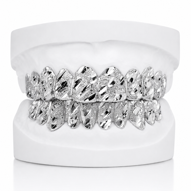 Diamond Cut Diamond Dust Grillz | Custom Gold Grillz | Philly Diamond Connection