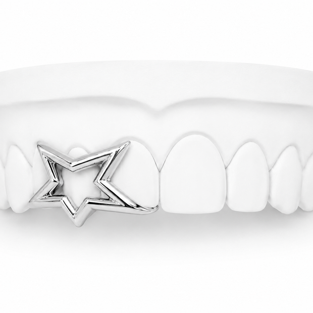 Floating Star Grill | Silver, Gold Plated & 10K Gold | Philly Diamond