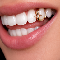 Custom Open Face Diamond Star Grillz