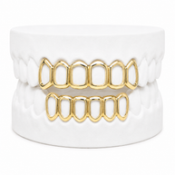 Custom Open Face Grillz | 1 to 8 Teeth | Silver, Gold Plated & 10K Gold