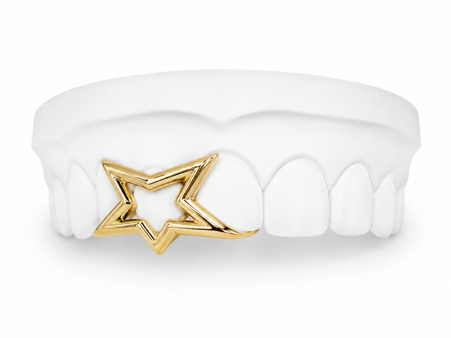 Floating Star Grill | Silver, Gold Plated & 10K Gold | Philly Diamond
