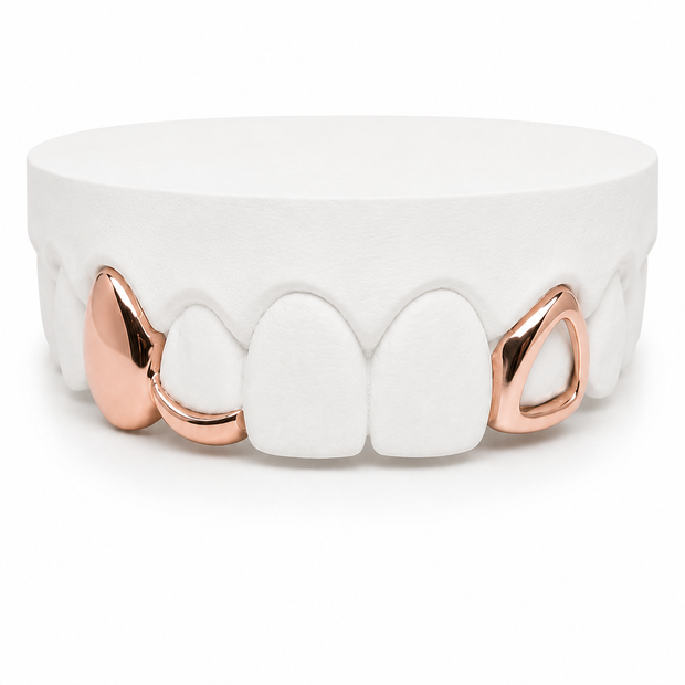 Custom Fang & Open Face Grillz (3 Tooth Top)