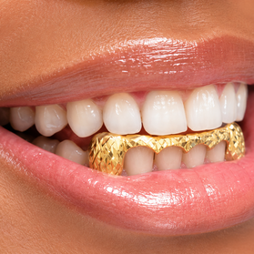 Custom Solid Fang Grillz (Bottom)