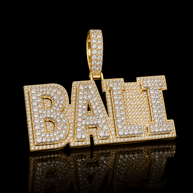 Custom Iced-Out Letter Pendant