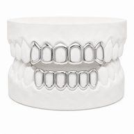 Custom Open Face Grillz | 1 to 8 Teeth | Silver, Gold Plated & 10K Gold