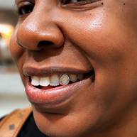 Custom 2 Tooth Open Fang & Diamond Bar Grillz