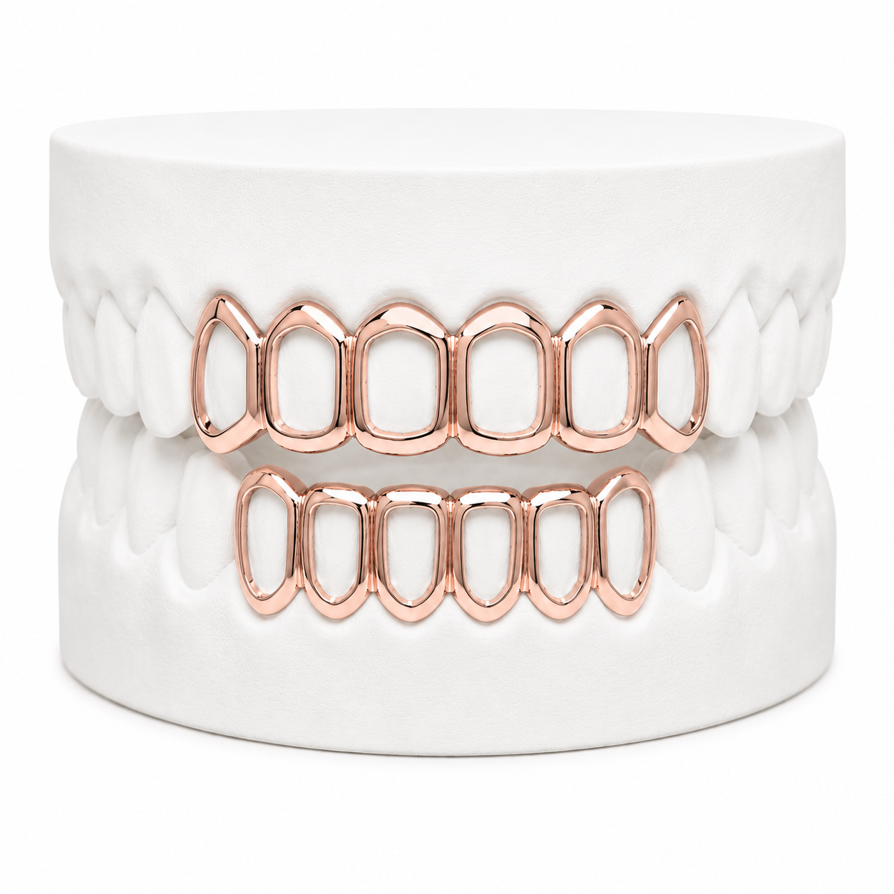 Custom Open Face Grillz | 1 to 8 Teeth | Silver, Gold Plated & 10K Gold