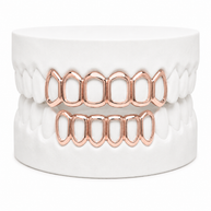 Custom Open Face Grillz | 1 to 8 Teeth | Silver, Gold Plated & 10K Gold