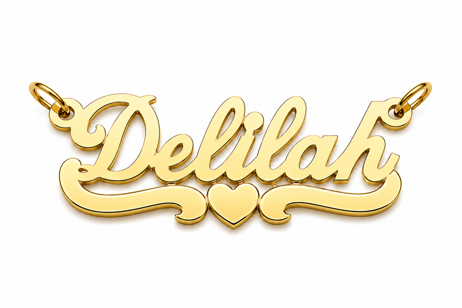 Delilah Style Nameplate
